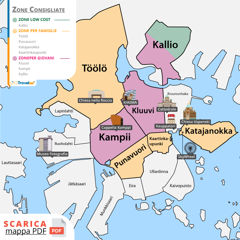 dove dormire helsinki info utili zone consigliate